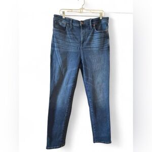 Madewell Blue Stovepipe Jeans with Fading
